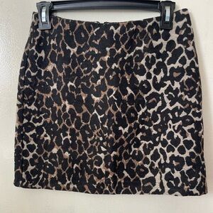 NWT Noisy May leaopard mini skirt size XS thick knit 90s grunge